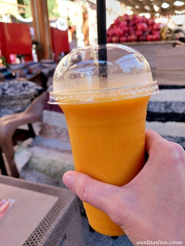 Jus de mangue lors d'un séjour à Assouan