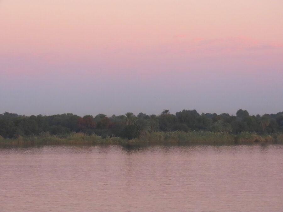 Coucher de soleil sur le Nil